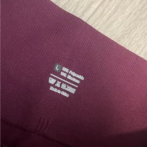 Women's Burgundy Leggings Purple Size L thumbnail 2