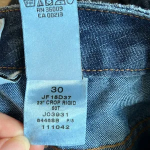 Early 2000 Vintage CK Calvin Klein Mid-Rise Crop Jean, 30 thumbnail 9