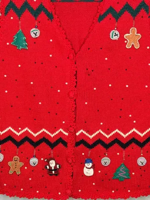 Vintage Rebecca Malone Christmas Sweater Vest thumbnail 3