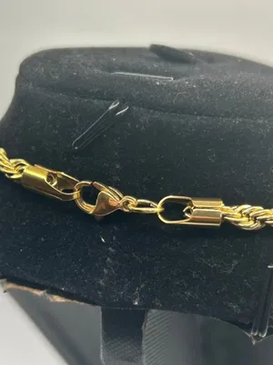 Real Gold Rope Chain Necklace 5mm 24 Inch Plated Mens Bold High Quality Sleek thumbnail 3