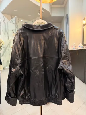 Black Leather ZARA Jacket Women’s thumbnail 2