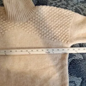 Free People Bradly Cropped Sweater Mockneck Textured Knit Pullover Small thumbnail 9