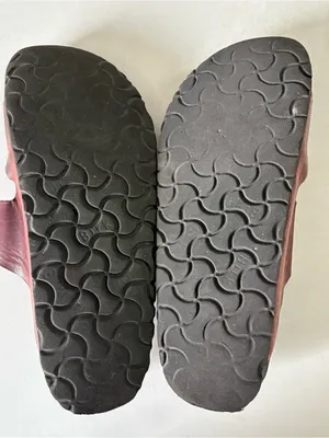 Birkenstock Slip-on Sandals Red Two Strap Woman’s Size 38 US 7-7.5 thumbnail 7