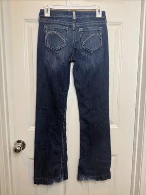 Ariat Estella riding midrise wide Jeans sz 26 / 27 thumbnail 7