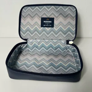 Missoni X Delta One First Class Amenity Travel Cosmetic Dopp Kit Bag Case thumbnail 13