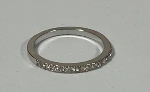 Silver Diamonds Diamond Band Ring Jewelry Size 8 💍 thumbnail 4