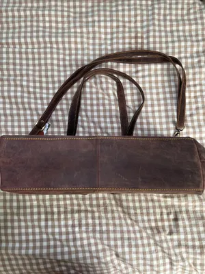 Myra Bag Rustic Brown Leather Tote with Dual Straps thumbnail 4