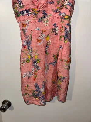 Ranna Gill Floral Linen Romper NWT Size Medium thumbnail 7