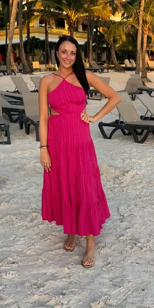 SheIn Pink Maxi Dress thumbnail 1