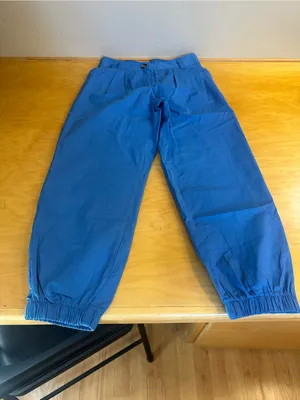 Halara Mid Rise Cotton Joggers with Pockets XS Blue NWOT thumbnail 3