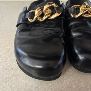 Alohas Black Fireplace Chunky Preppy Coastal Minimalist Lagenlook Clogs 40/10 thumbnail 3