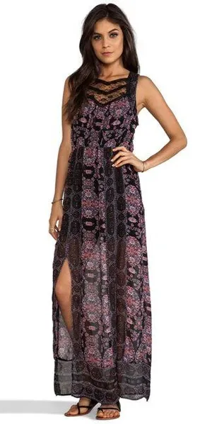 Free People Boho Lace Maxi Dress thumbnail 1