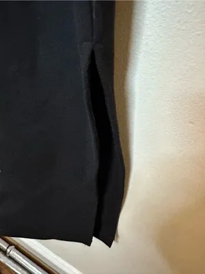 Avec Les Filles Black Belted Midi Dress Size 14 NWT $138 1N04K21 thumbnail 15
