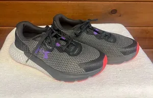 Under Armour Women's Charged Rogue 3 running shoes in a grey and purple Sz 6 thumbnail 1