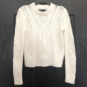 Rachel Roy Adrina Crewneck Pullover in Ivory, Size L New w/o Tag thumbnail 7