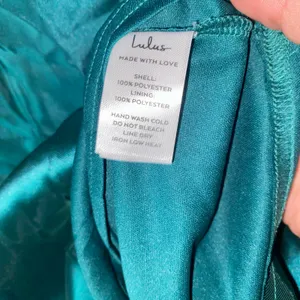 NWT Lulus Broadway Show Emerald Green High-Low Gown Women's Size Small thumbnail 9