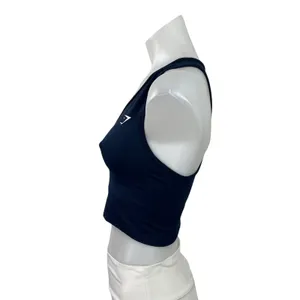 Gymshark Everyday Seamless Blue Racerback Workout Sports Bra Crop Tank Top Sz S thumbnail 2