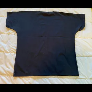 SCRUB ZONE Cotton Blend Scrub Top Sz Small, Black thumbnail 2