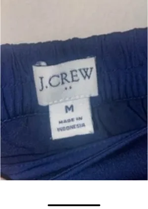 J. Crew Deep Blue Satin Skirt size M worn once thumbnail 3