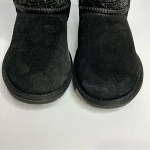 Minnetonka black suede boots‎ shearling lined size 6 thumbnail 3