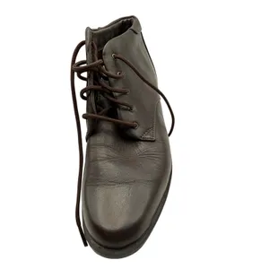 Sporto Brown leather lace-up ankle‎ boots with a square toe Women's Size 6.5M thumbnail 3