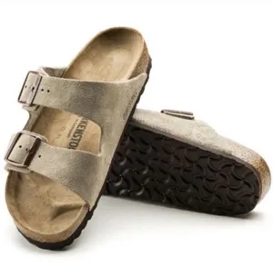 Birkenstock Arizona Suede Sandals Taupe thumbnail 1