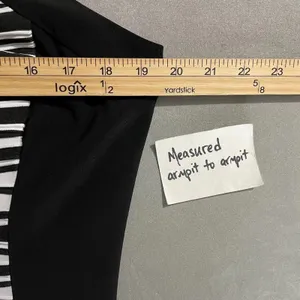 R&M Richards Sheath Dress Size 12 Black White Ponte Sleeveless Corpcore Classic thumbnail 10