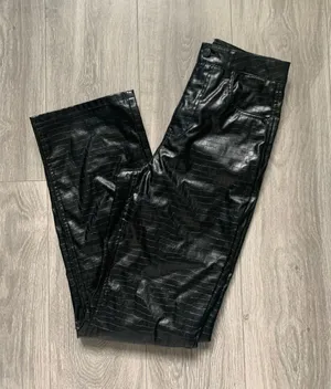 VERO MODA Leather Straight leg Pants thumbnail 6