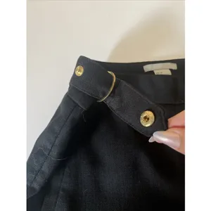 H&M -Womens Dress Pants / Slacks with Gold Buckels - Size 4 - Black thumbnail 7