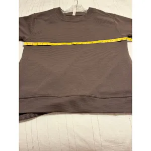 Zella Ribbed Ottoman Pullover Tunic Sweatshirt Women's Small Charcoal Gray‎ thumbnail 4