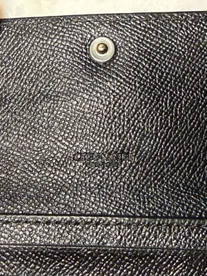 Coach Small Black Bifold Wallet - Leather Snap Bilfold with Coin Pocket thumbnail 6