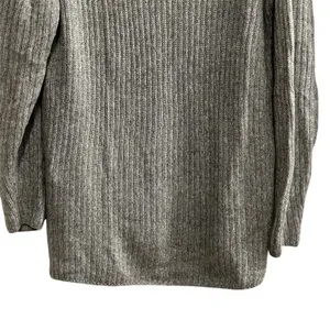 Elizabeth and James Women's Gray Ribbed Turtleneck‎ Sweater Size M thumbnail 3