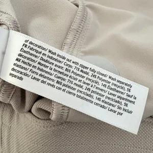 Lululemon Softstreme Pique rack Jacket Small Downtown Tan Cropped Full Zip thumbnail 11