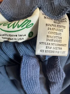 New In knit color block Wide‎ Leg pants Blue Size Small NWT thumbnail 4
