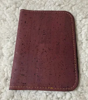 Handmade Fashiopurse Eggplant Purple Cork Passport Holder thumbnail 1