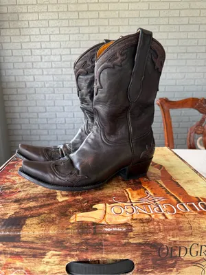 Old Gringo Villa 10” Cowgirl Boots Two Tone Leather L060-122 Rodeo Western Snip thumbnail 4