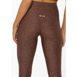 💙💖 Lorna Jane Thermo Tech‎ High Fold Leggings in Chocolate Marl thumbnail 2