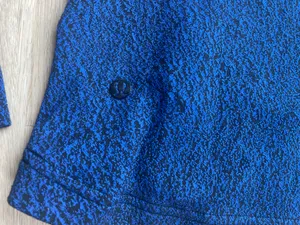 Lululemon Ready To Rulu Hoodie Jacquard Sapphire Blue Black thumbnail 6