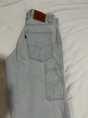 Levi's Women's Wide-Leg Carpenter Jeans Sz 25x31 Light Wash thumbnail 6