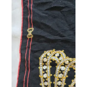 Cartier Gemstone Motif Silk Square Scarf Luxury Jewelry Print Red Gold thumbnail 3