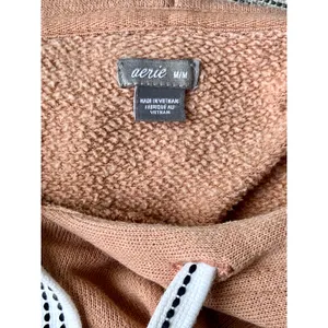 Women's M Oversized Aerie Hoodie Tunic Sweatshirt Peach Pink thumbnail 5