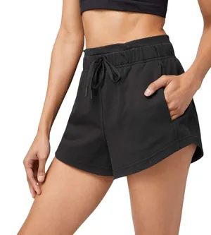 Lululemon Inner Glow Short High Rise 3" Terry Black thumbnail 1