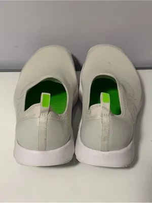 OOFOS Women's Slip-On Sneakers in Cream with Lime Green Accents thumbnail 4