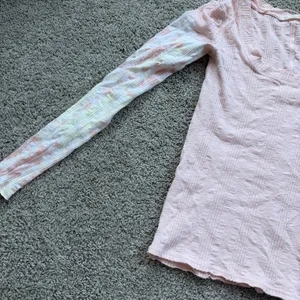 Free People We The Free Big Sur Misty Mountain Pink Tie Dye Long Sleeve Small thumbnail 6