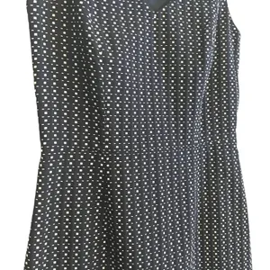 Tommy Hilfiger Sleeveless Sheath Dress Navy White‎ Geometric Textured Size 0 thumbnail 5
