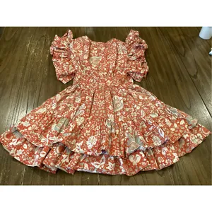 Ulla Johnson Kiri floral print ruffle mini Dress size 4 thumbnail 9