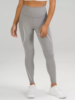Lululemon Base Pace High-Rise Reflective Tight 25" Gull Grey Size 6 thumbnail 1