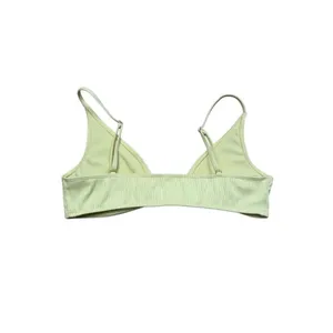 LA Hearts Pacsun yellow ribbed knotted bikini top medium thumbnail 3