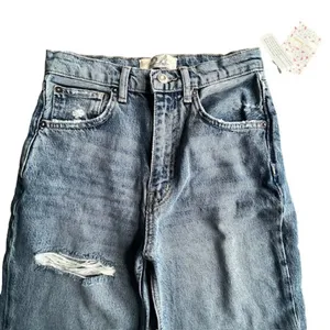 Free Free People High-Waist Lita Distressed Jeans NWT thumbnail 5