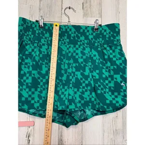 JoyLab Green Geometric Active Shorts Women’s XL High Waist Workout Running Short thumbnail 6